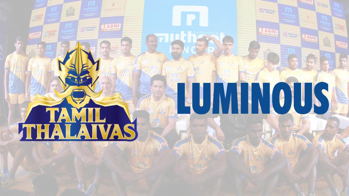 Tamil Thalaivas add Luminous to their sponsorship portfolio