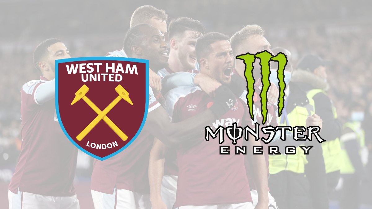 West Ham United, Monster Energy sign partnership renewal