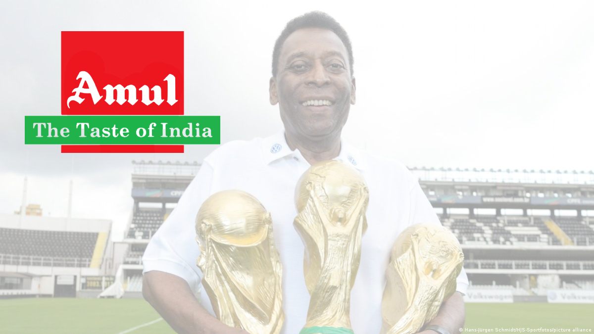 Amul pays tribute to legendary Pele with a topical