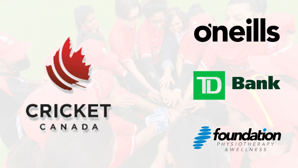 Cricket Canada announces partnerships with TD Bank Group, O'Neills Sportswear and Foundation Physiotherapy & Wellness