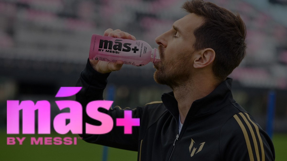 Messi makes a splash with Mas+ hydration drink